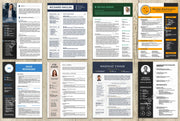 I will design professional resume, cv and cover letter template